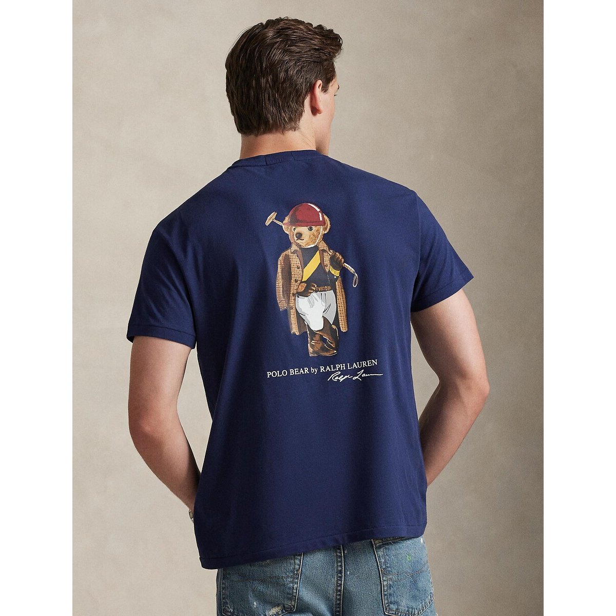 T-shirt Polo Bear Custom Slim Fit navy, POLO RALPH LAUREN