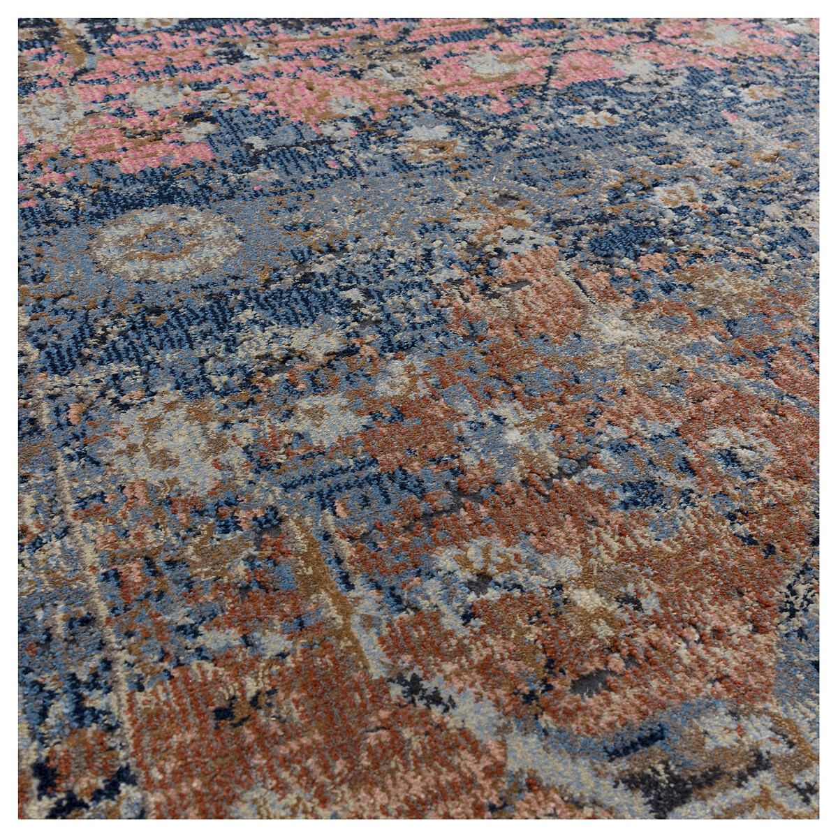 Vintage Ombre Persian Style Rug blue, ÉDITÉ
