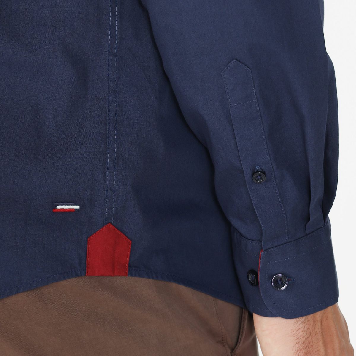 Chemise popeline manches longues en coton CROSBY marine, GENTLEMAN FARMER