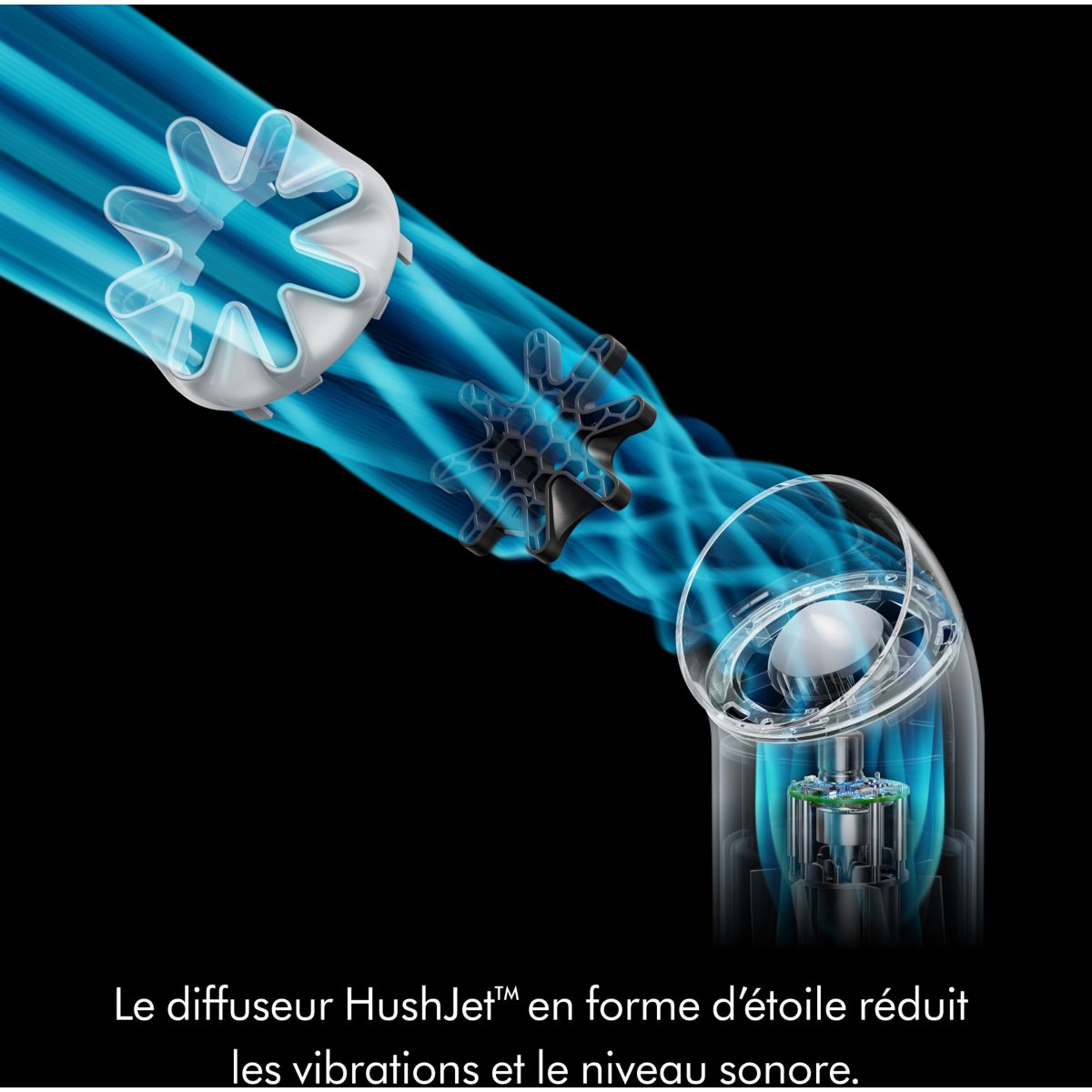 Ventilateur portable HushJet Mini Cool Bleu Cobalt couleur unique, DYSON