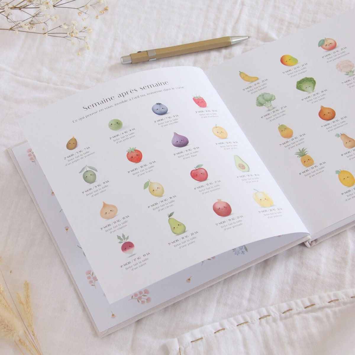 Journal de grossesse et post-partum beige, ZÜ