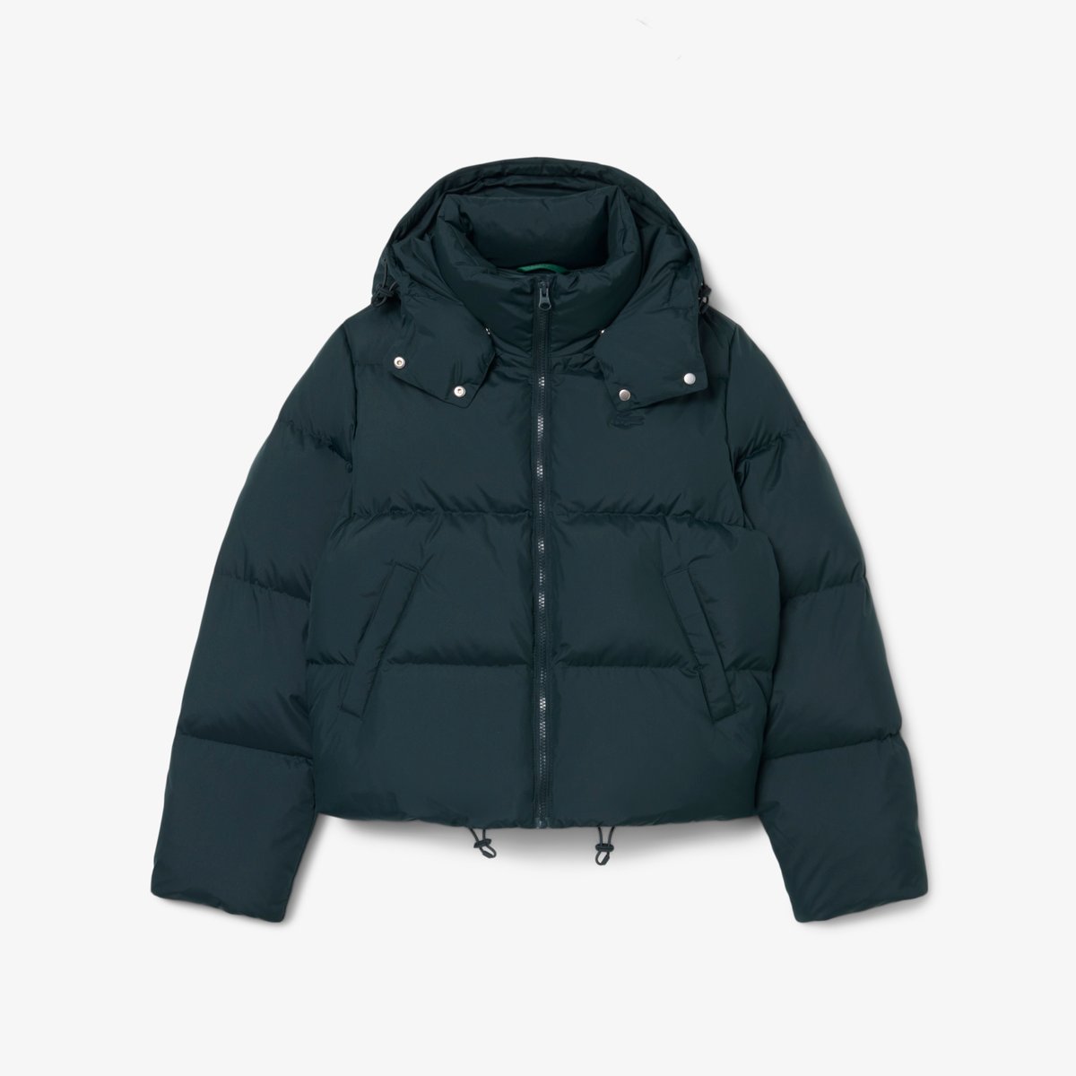 Doudoune à capuche déperlante duvet vert-gjp, LACOSTE