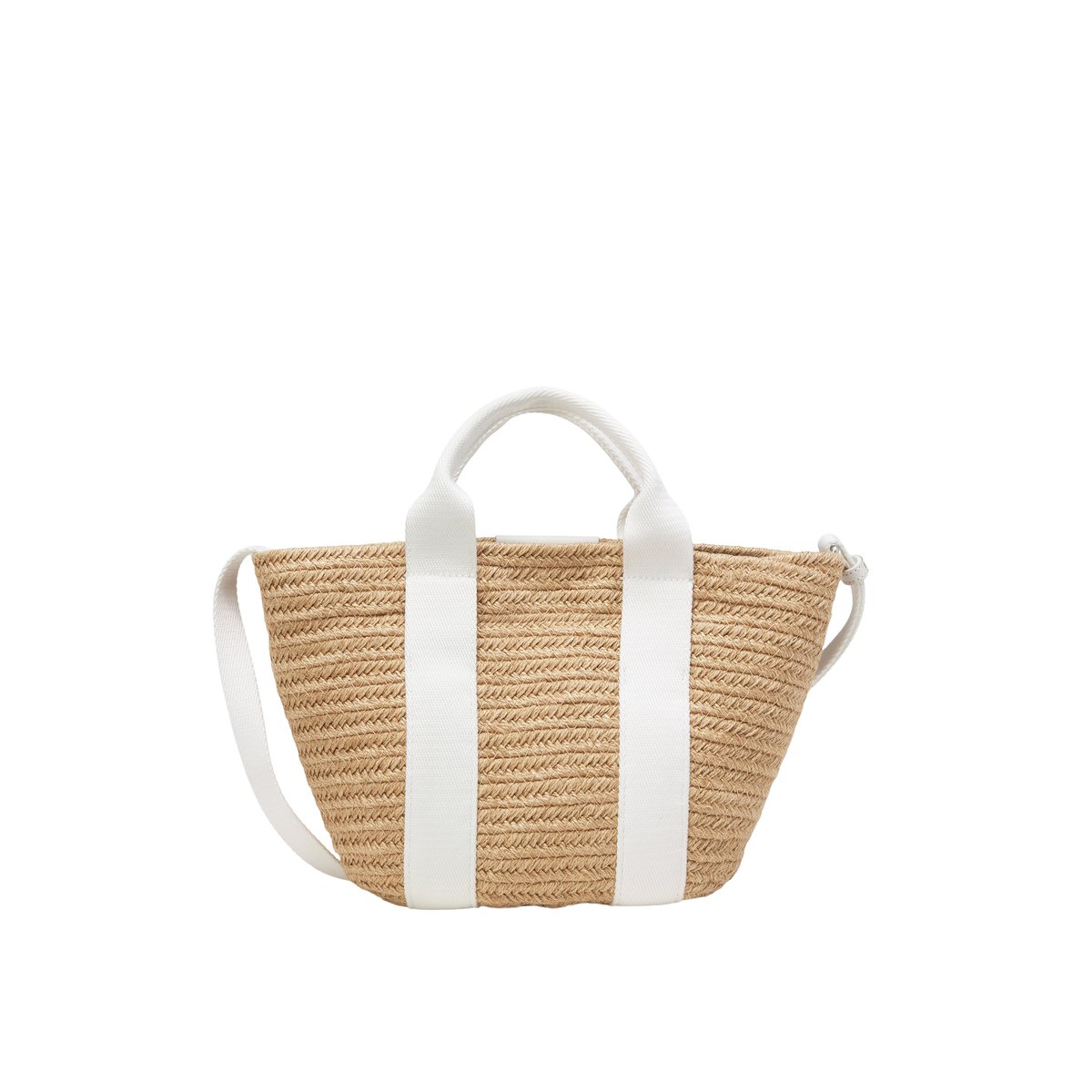 Shopper small en jute de haute qualité beige, MARC O'POLO