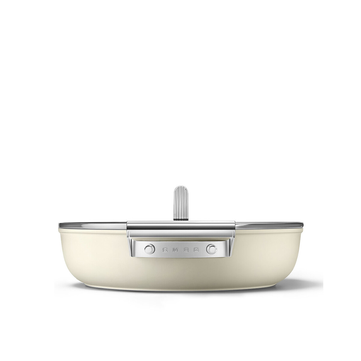 Caçarola Baixa antiaderente, 28cm, SMEG creme, SMEG
