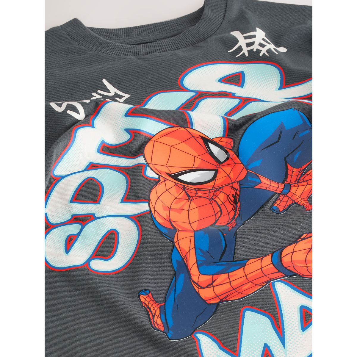 T-shirt spider-man à manches courtes gel gris anthracite spiderman, NEXT