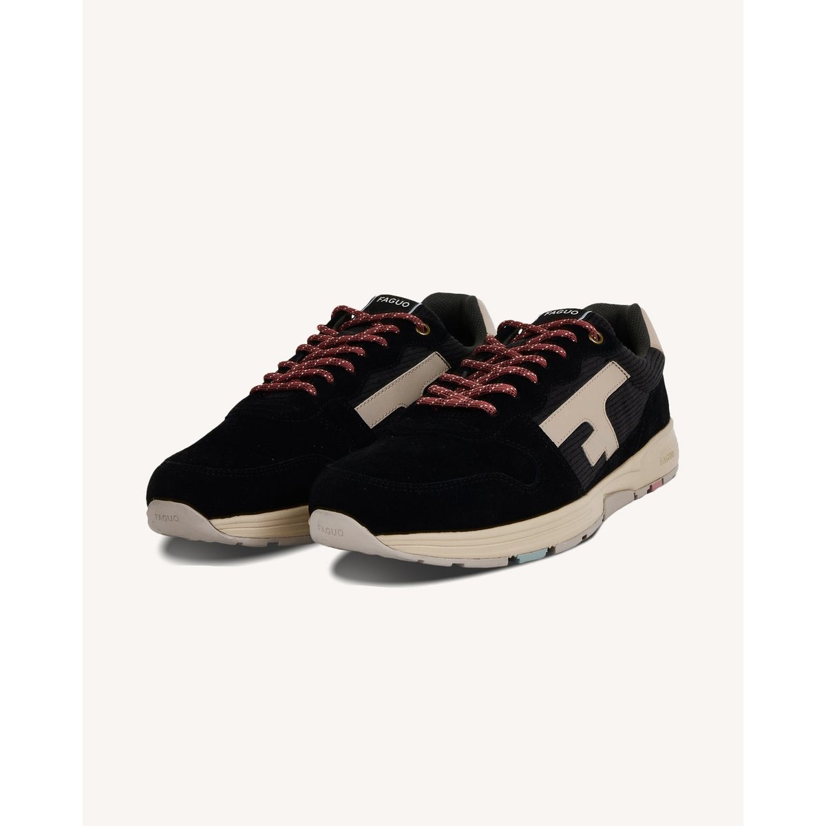 Baskets OLIVE noir, FAGUO