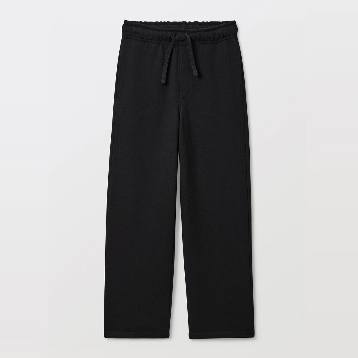 Jogging cargo large en molleton uni en coton BIO GOTS noir, MONOPRIX