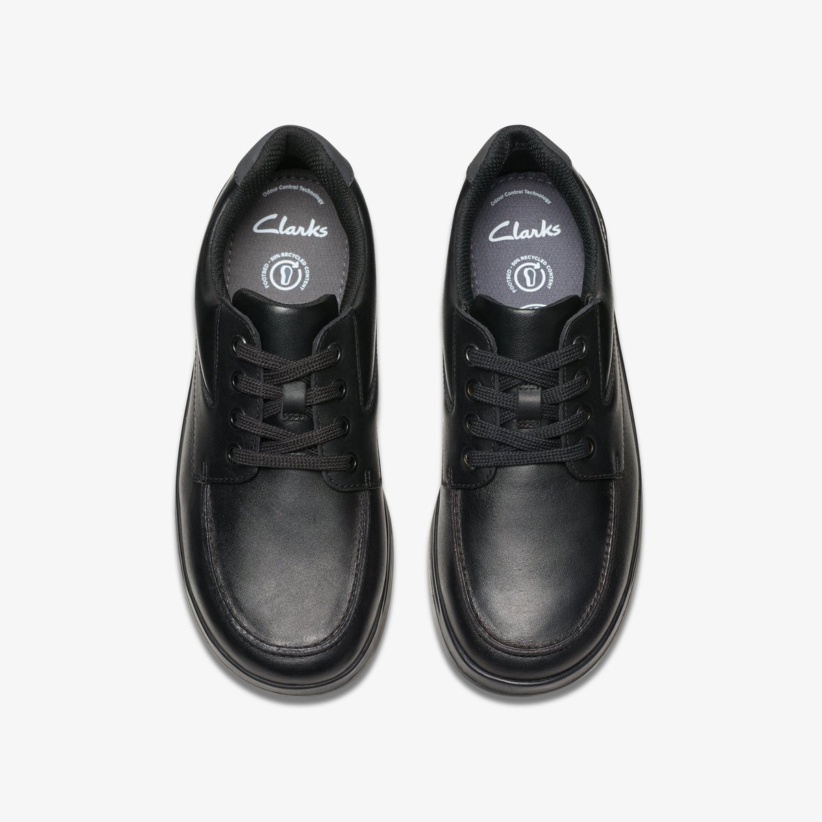 Derbies Cuir Coupe Large KEELAN FLARE Y noir, CLARKS