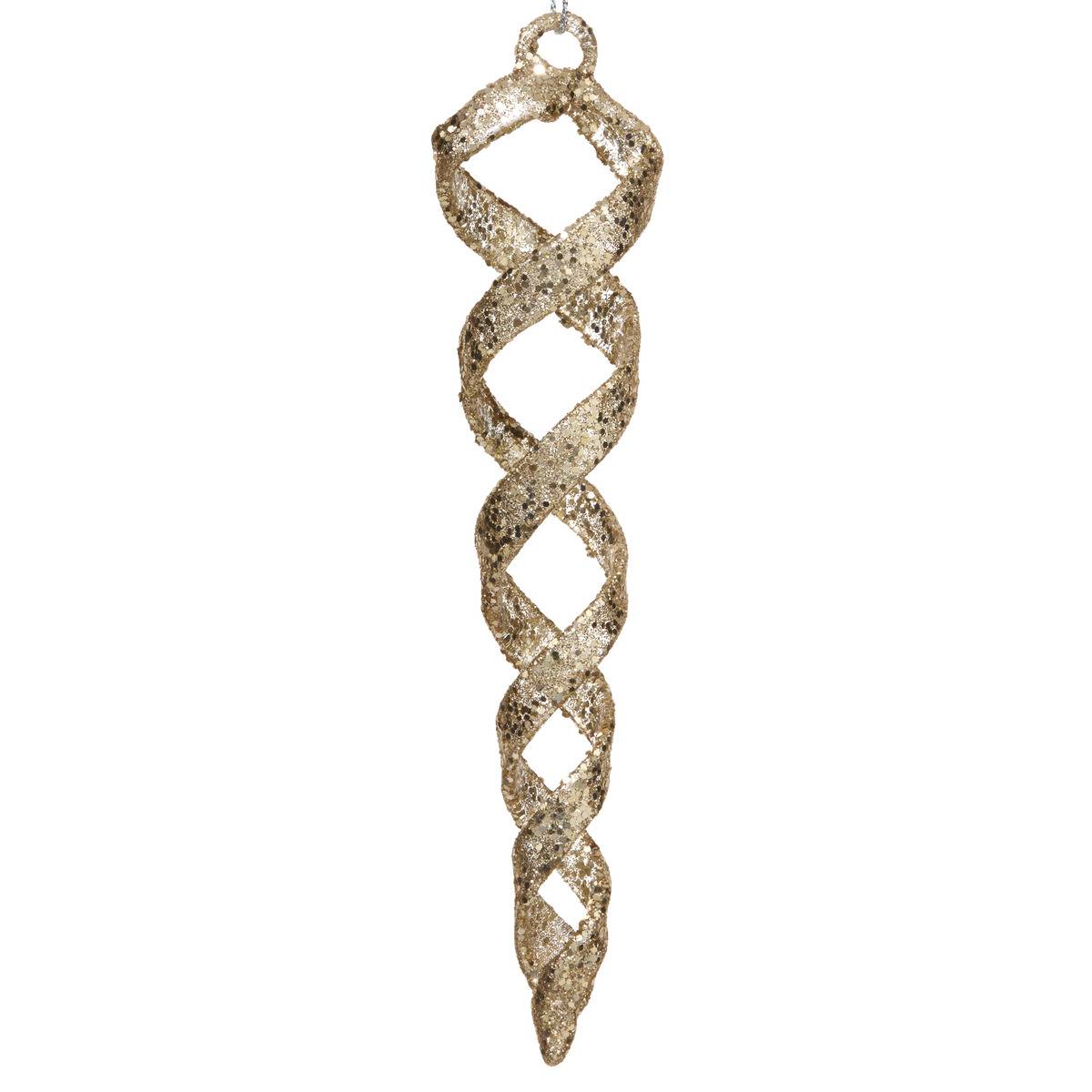 SDN VERRE GOUTTE STRIE OR 17CM dore, ATMOSPHERA