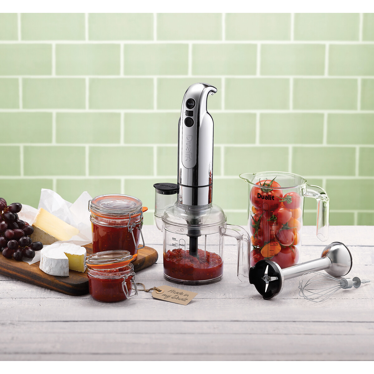 3-in-1 Variable Speed Hand Blender - 88910 stainless steel, DUALIT