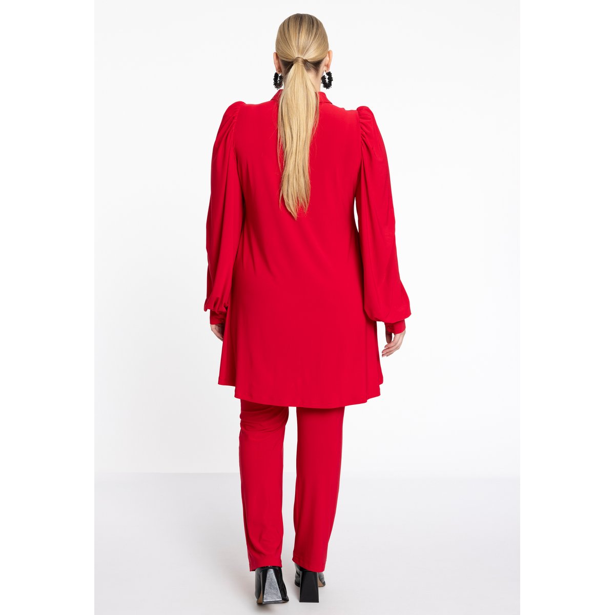 Chemise avec manches longues rouge, YOEK