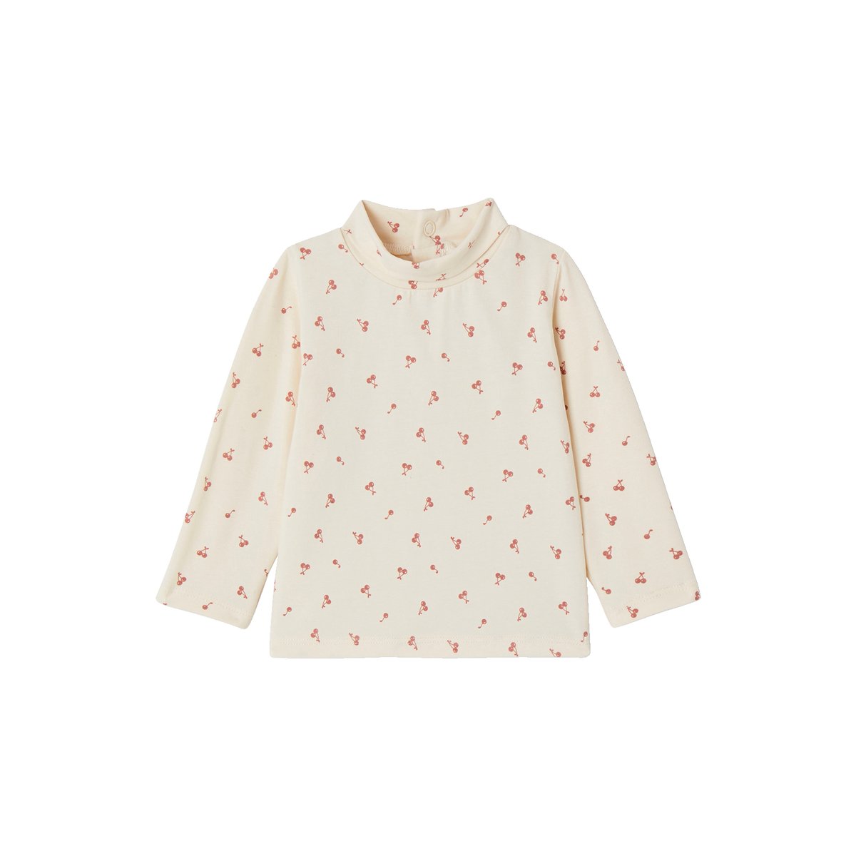 Lot de 2 t-shirts col roulé rose pâle, VERTBAUDET