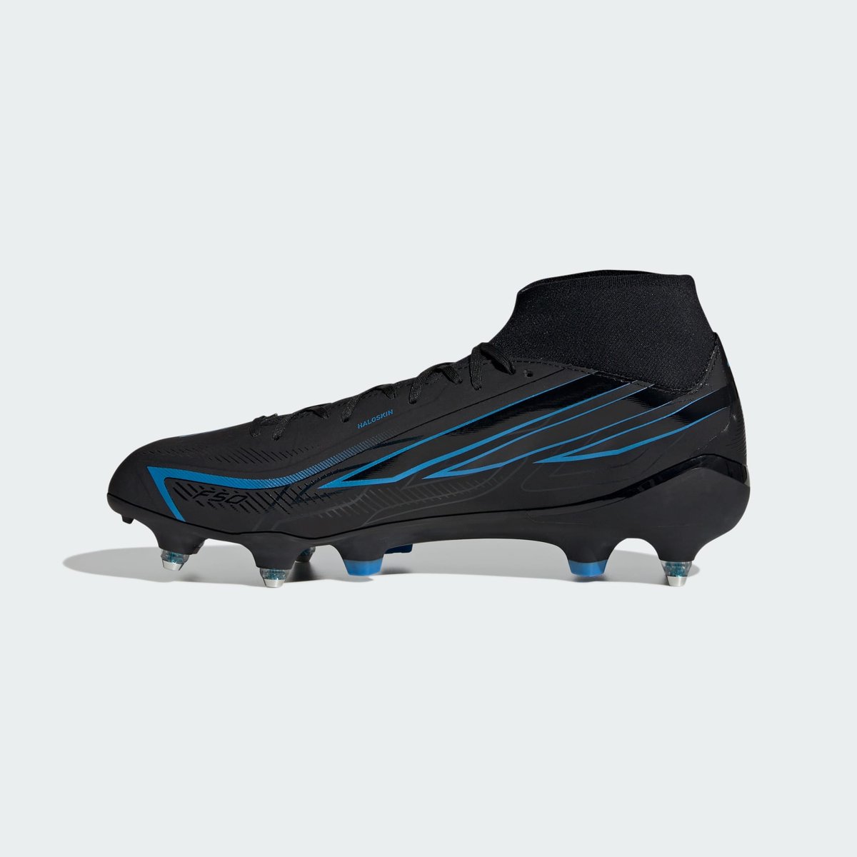 Chaussure De Football Mi-Montante F50 Hyperfast League Terrain Gras Chaussure De Football Mi-Montante F50 Hyperfast League Terrain Gras core black / core black / lucid ray blue, adidas Performance