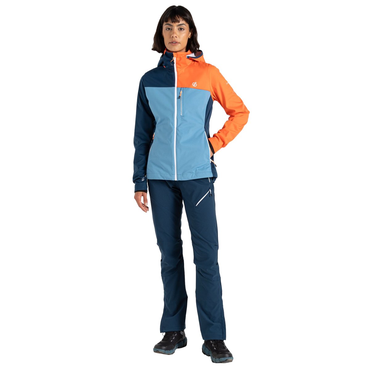 Veste softshell LEXAN bleu pâle / mandarine, DARE 2B