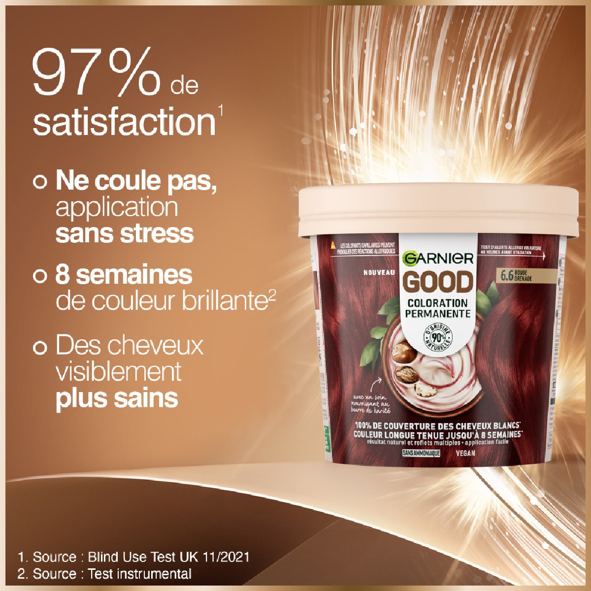 Coloration Permanente Longue Tenue Good 4.15 marron glacé, GARNIER