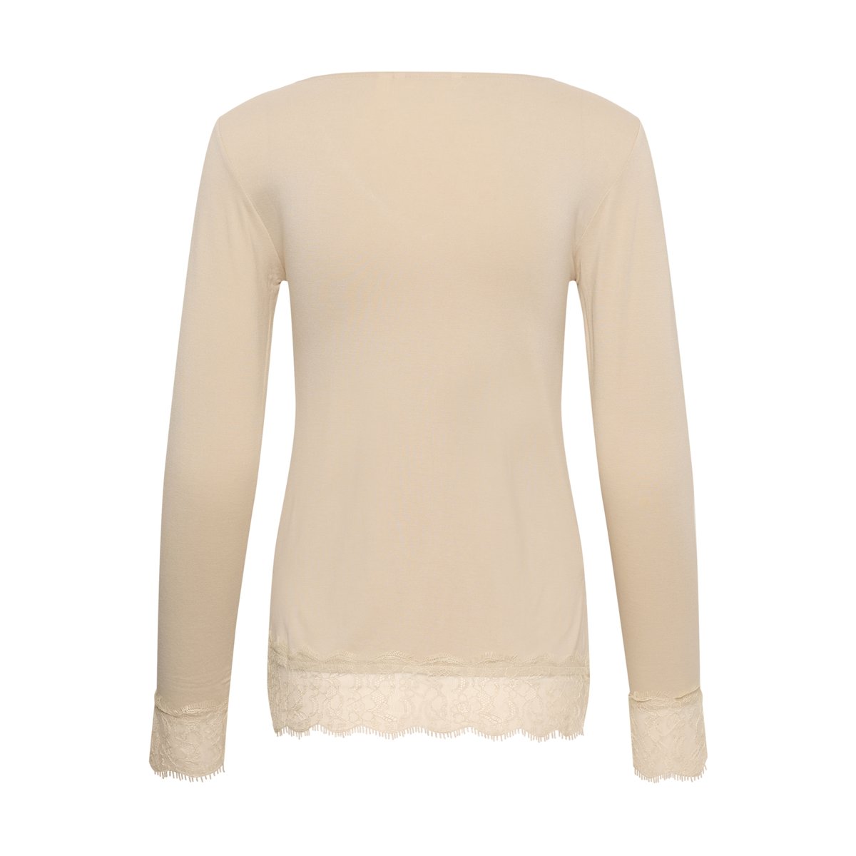 T-shirt à manches longues beige oatmeal, CREAM