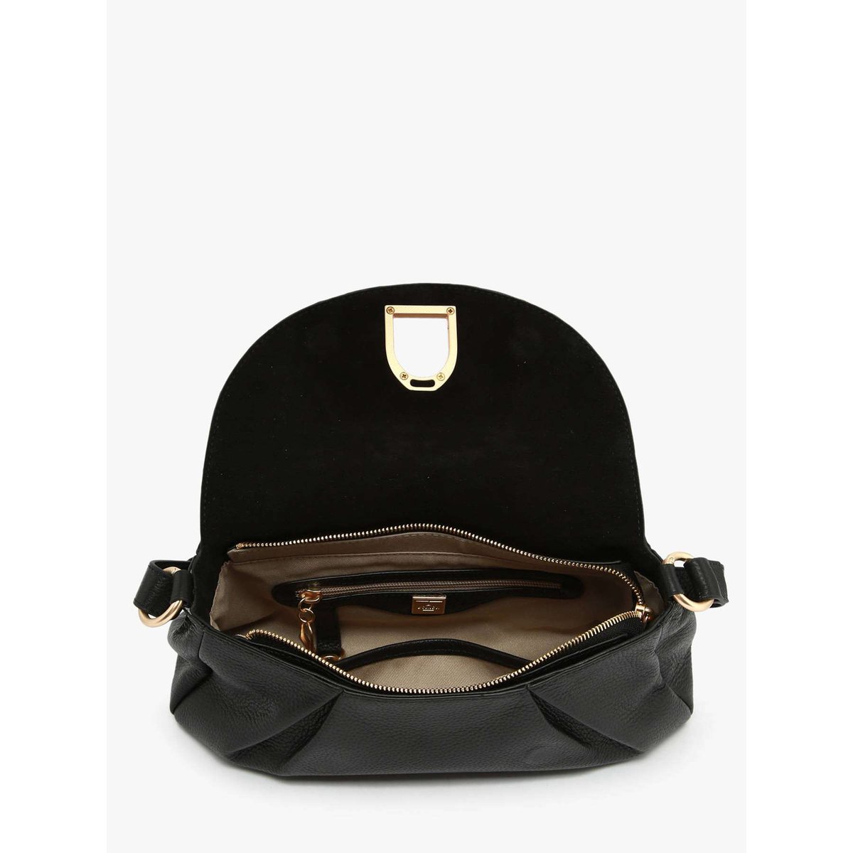 Sac bandoulière Shadow cuir noir, ETRIER
