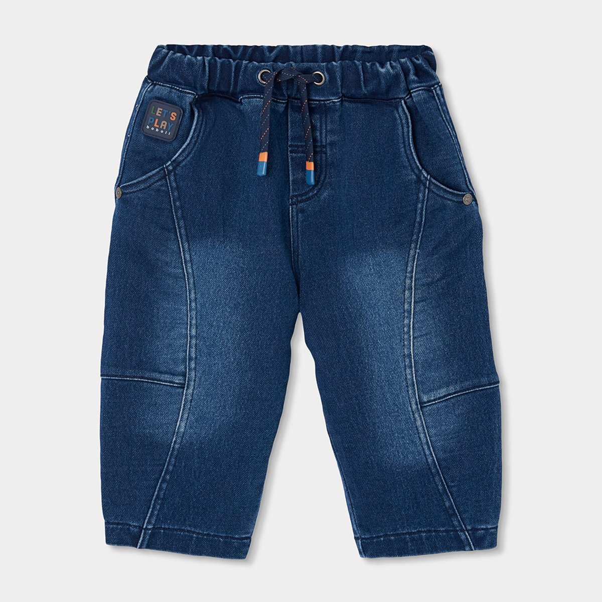 Pantalon denim garçon avec cordon bleu, BOBOLI