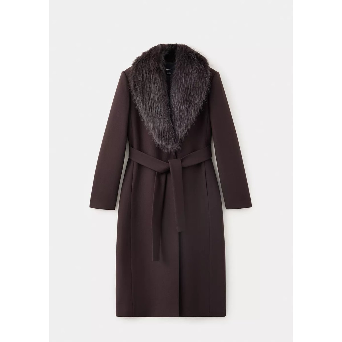 COAT DOLCE chocolat, MANGO