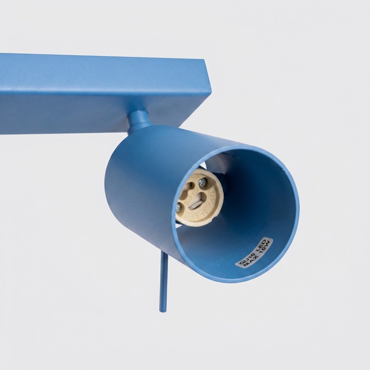 Plafonnier Acier Bleu GU10 3 RING bleu, EDEN