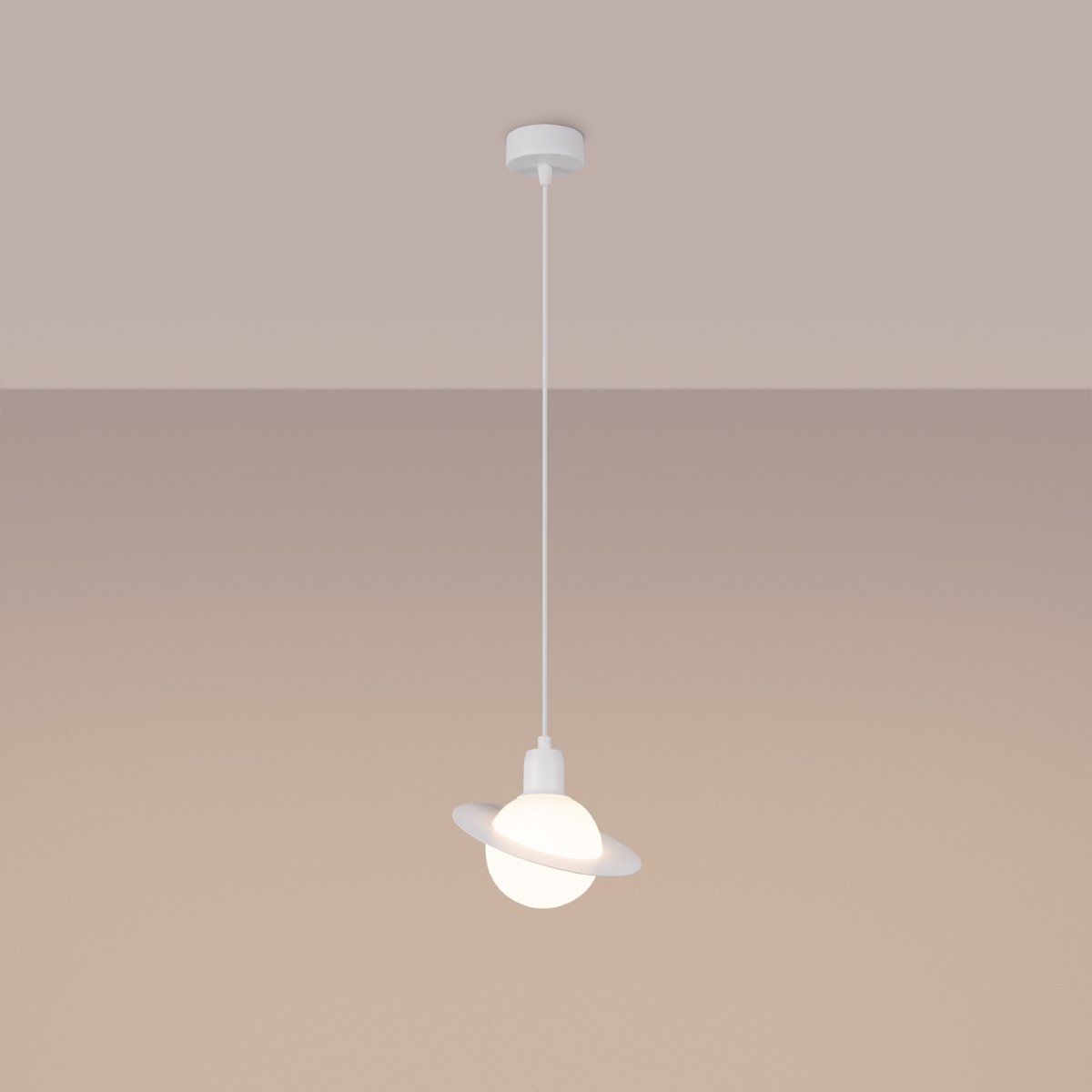 Suspension Acier Blanc G9 1 Hyperion blanc, EDEN
