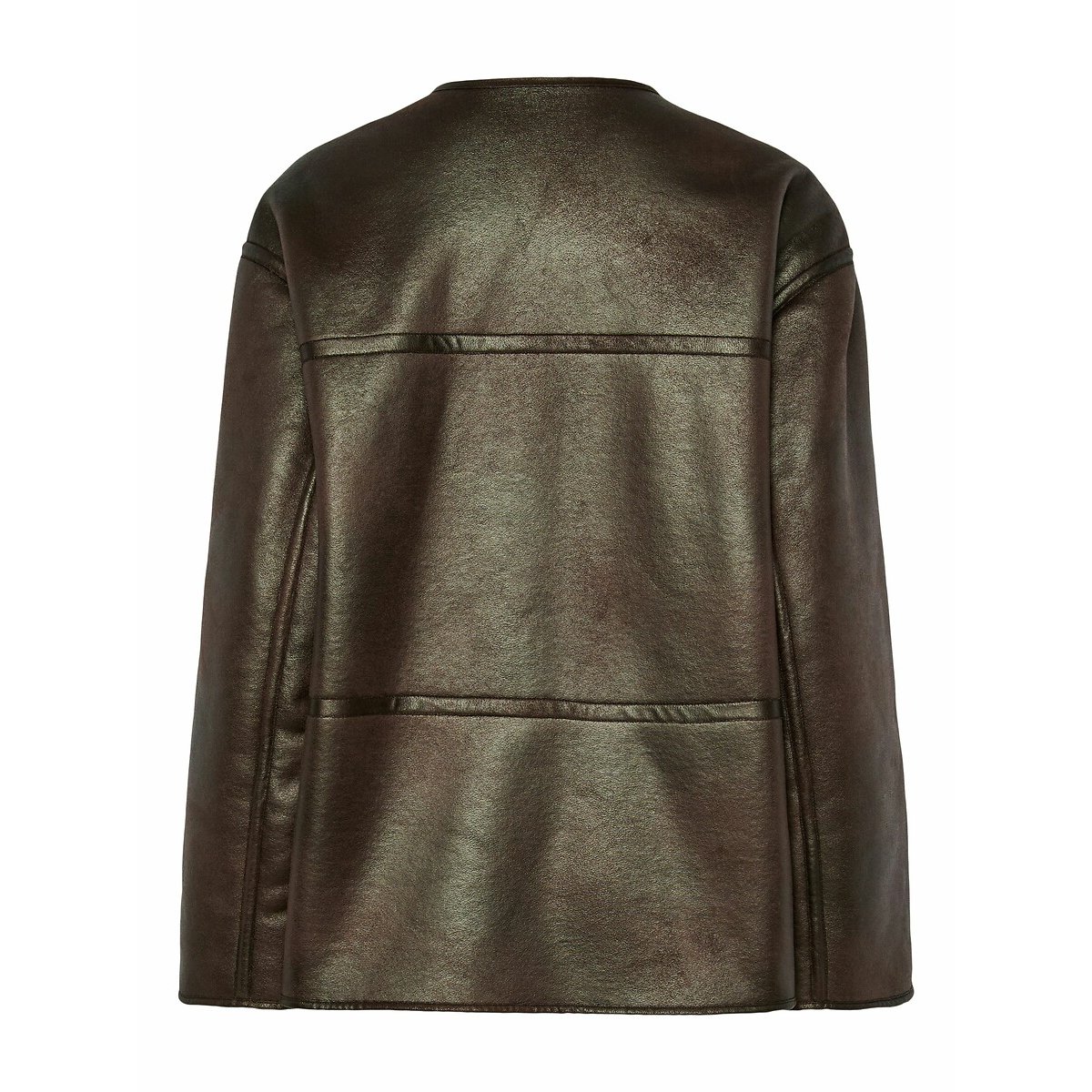 Casaco reversível, em sherpa cru, PIECES