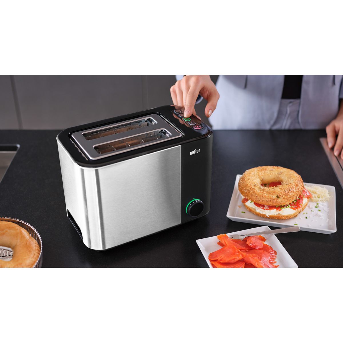 Toaster HT5015BK noir, BRAUN