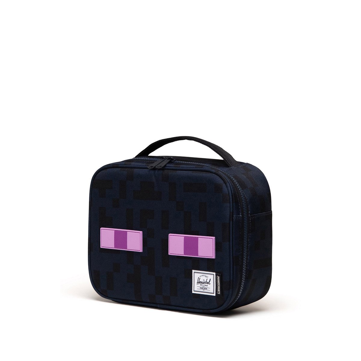 Lunch box en matières recyclées MINECRAFT POP QUIZ noir, HERSCHEL