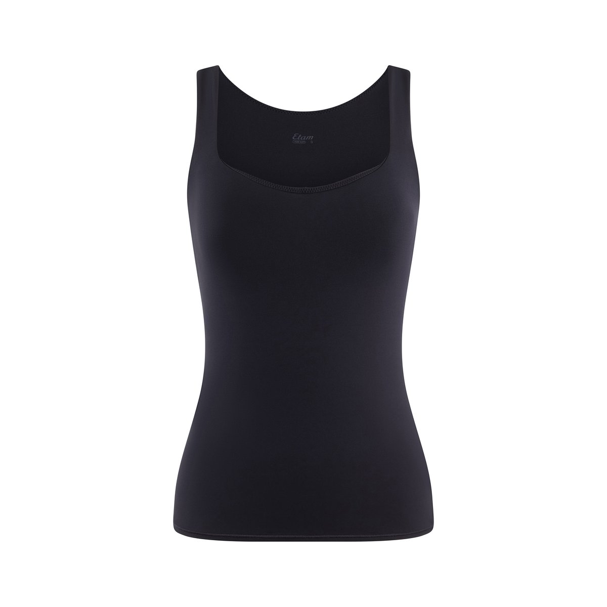 Débardeur en microfibre avec brassière intégrée PURE SOFT noir, ETAM