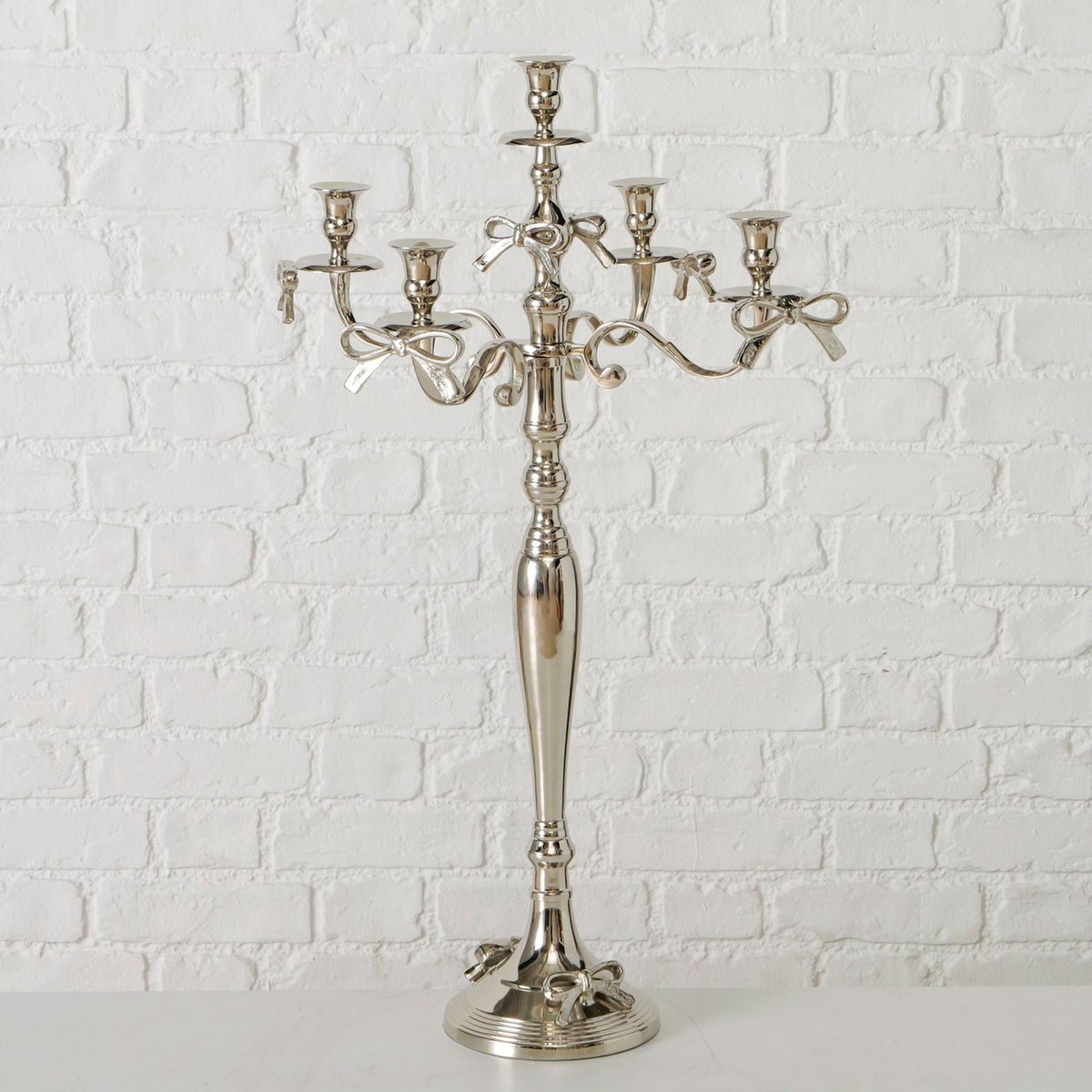 Chandelier argenté 46x46x79cm argent, WADIGA