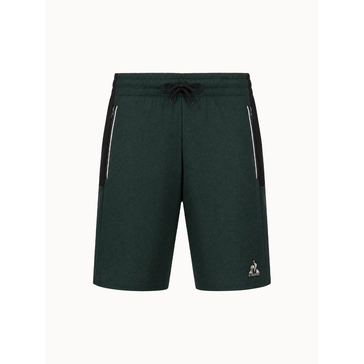 Short Coq d'Argent en jersey double effet piqué Coq d'argent scarab, LE COQ SPORTIF