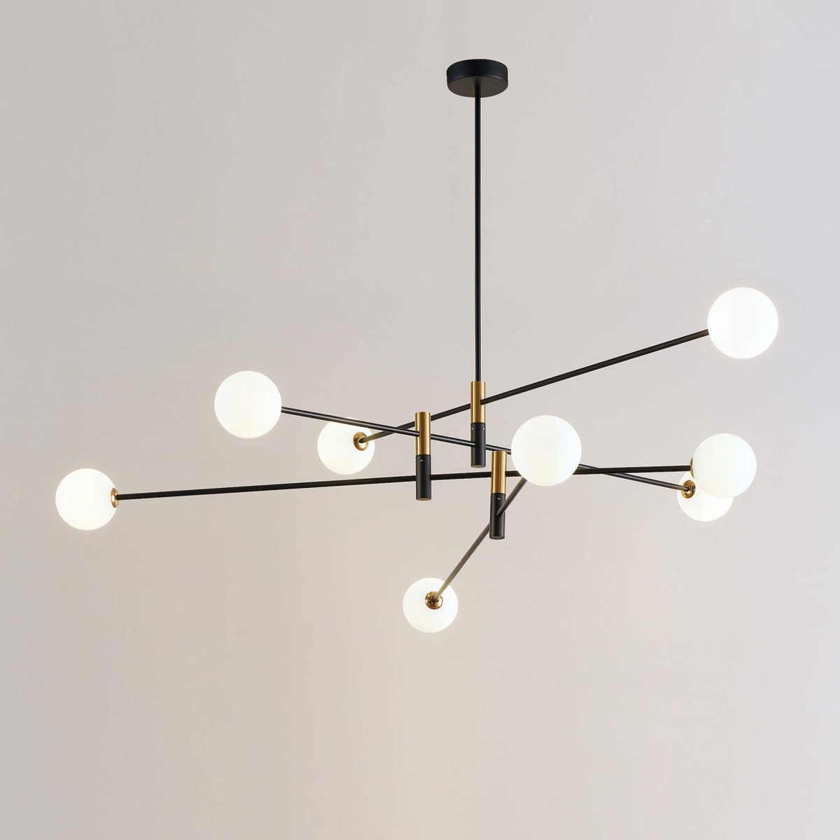 Grande suspension ultra moderne - RODIA noir, KOSILUM