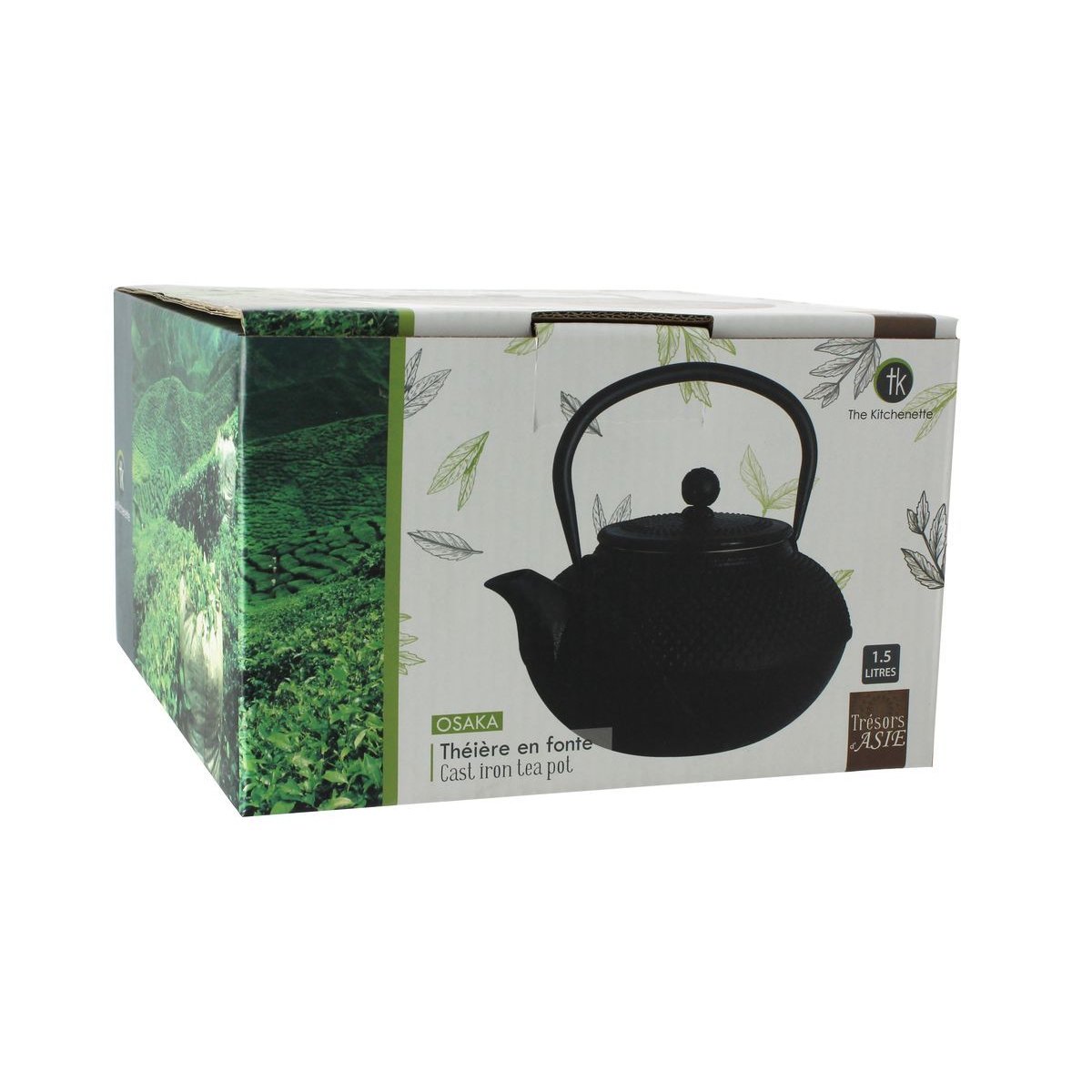Théière en fonte 1,5L noir, NOVASTYL