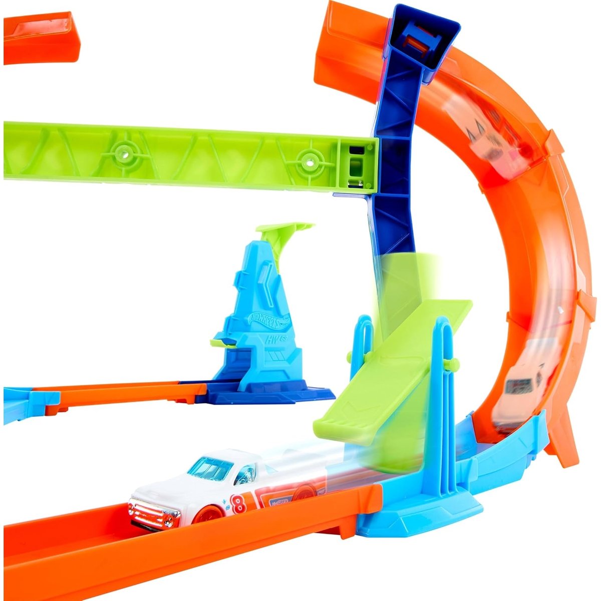 Hot Wheels Coffret piste Looping multicolore, MATTEL