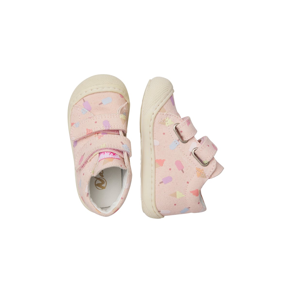 Chaussures premiers pas en tissu COCOON VL rose-, NATURINO