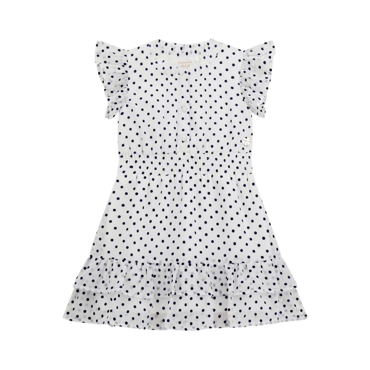 Mini Robe En Mousseline blau multi, GUESS KIDS