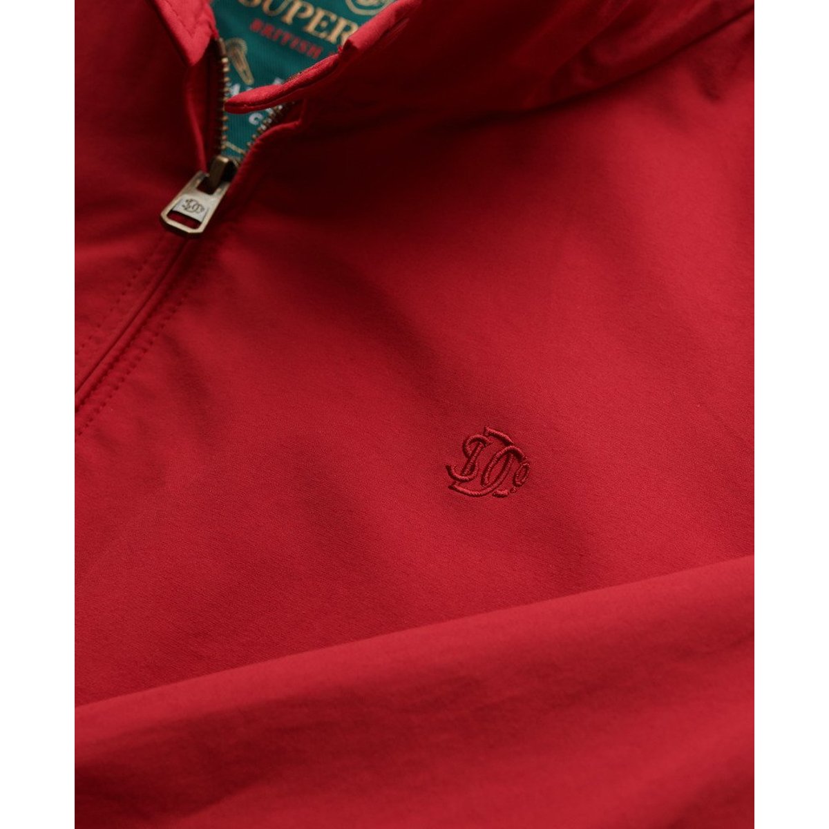 Veste Harrington coupe décontractée rouge piment chili, SUPERDRY