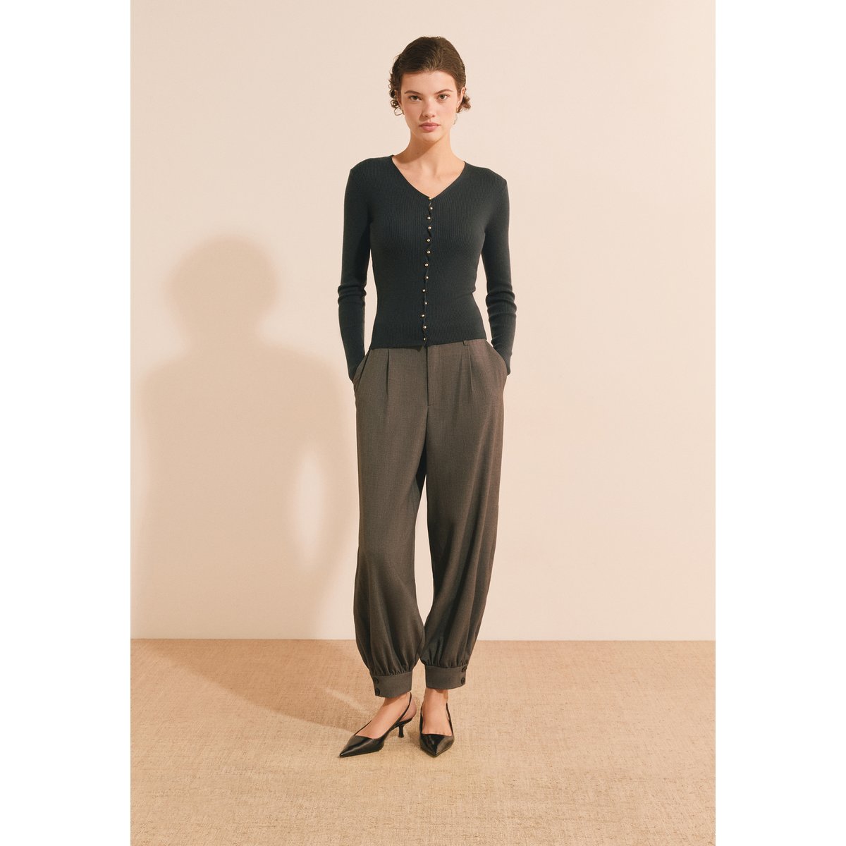 ETAM PANTALON ZAHARA - PANTALON gris, ETAM
