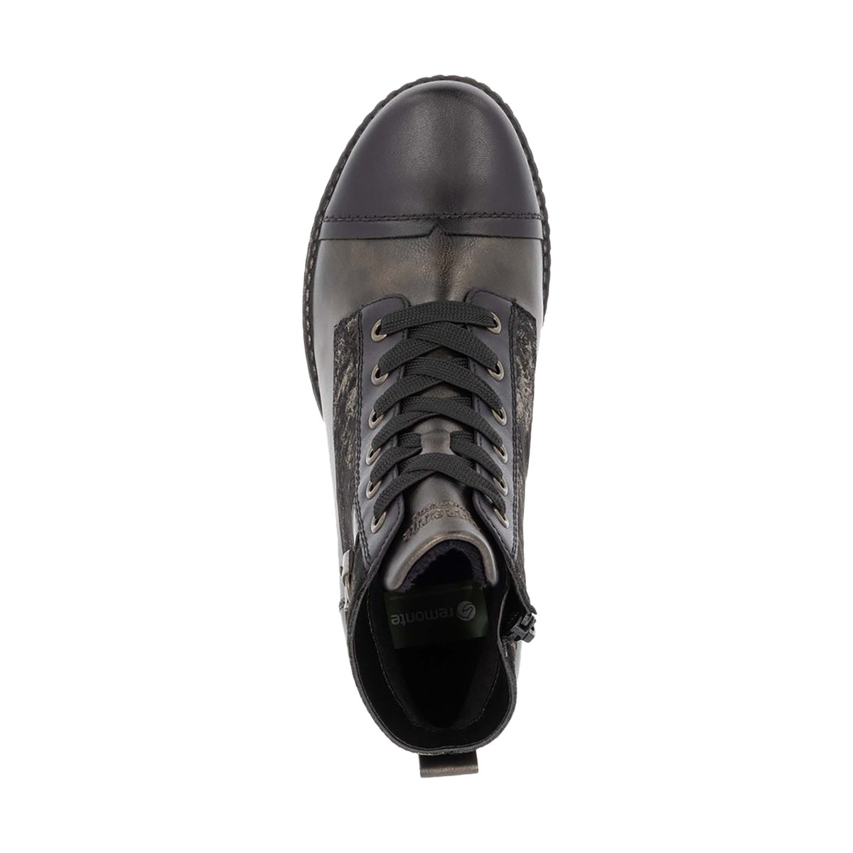 Bottines à Lacets Et Zip Odeon noir-combi, REMONTE