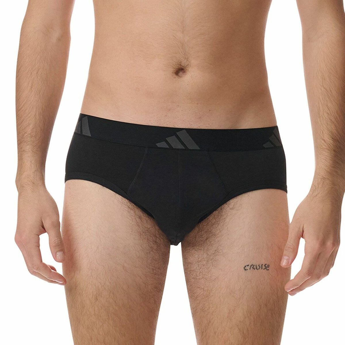 Confezione da 3 slip tinta unita Active Flex Cotton nero + verde, ADIDAS SPORTSWEAR