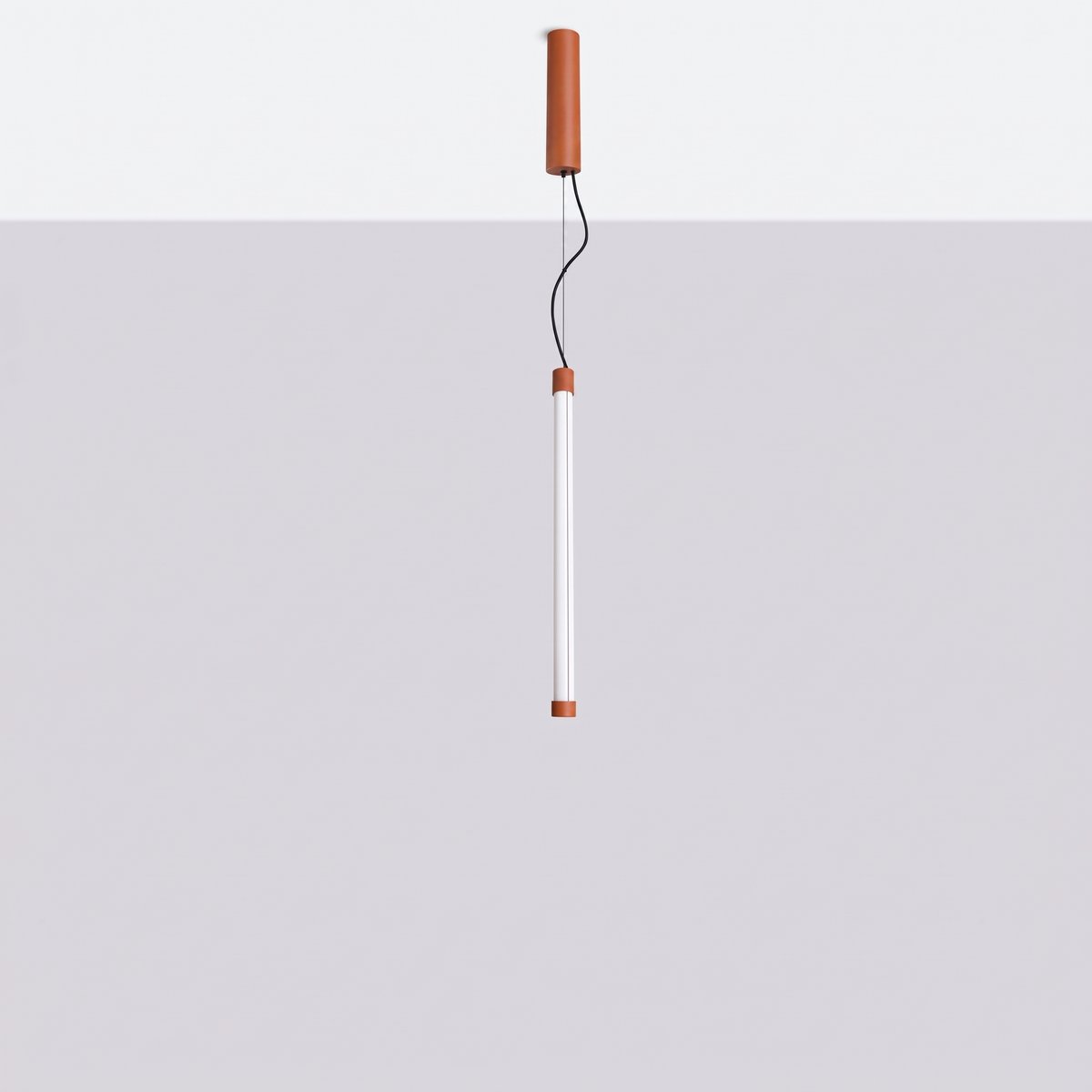 Suspension Acier Ocre Rouge LED 1 Trang ocre rouge, EDEN