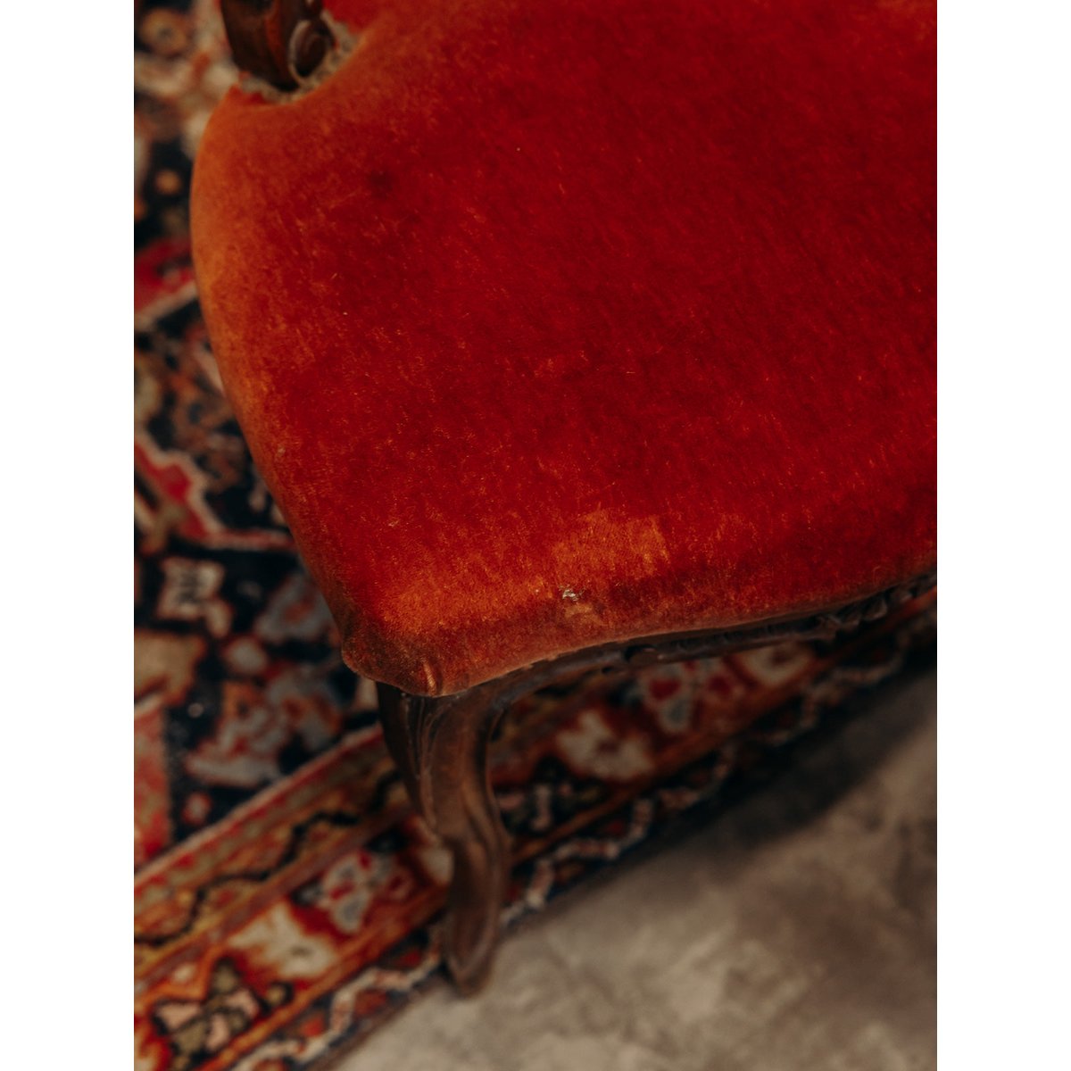Salon style Louis XV Ernest N°1612 - Bon état bois foncé, DEBONGOUT