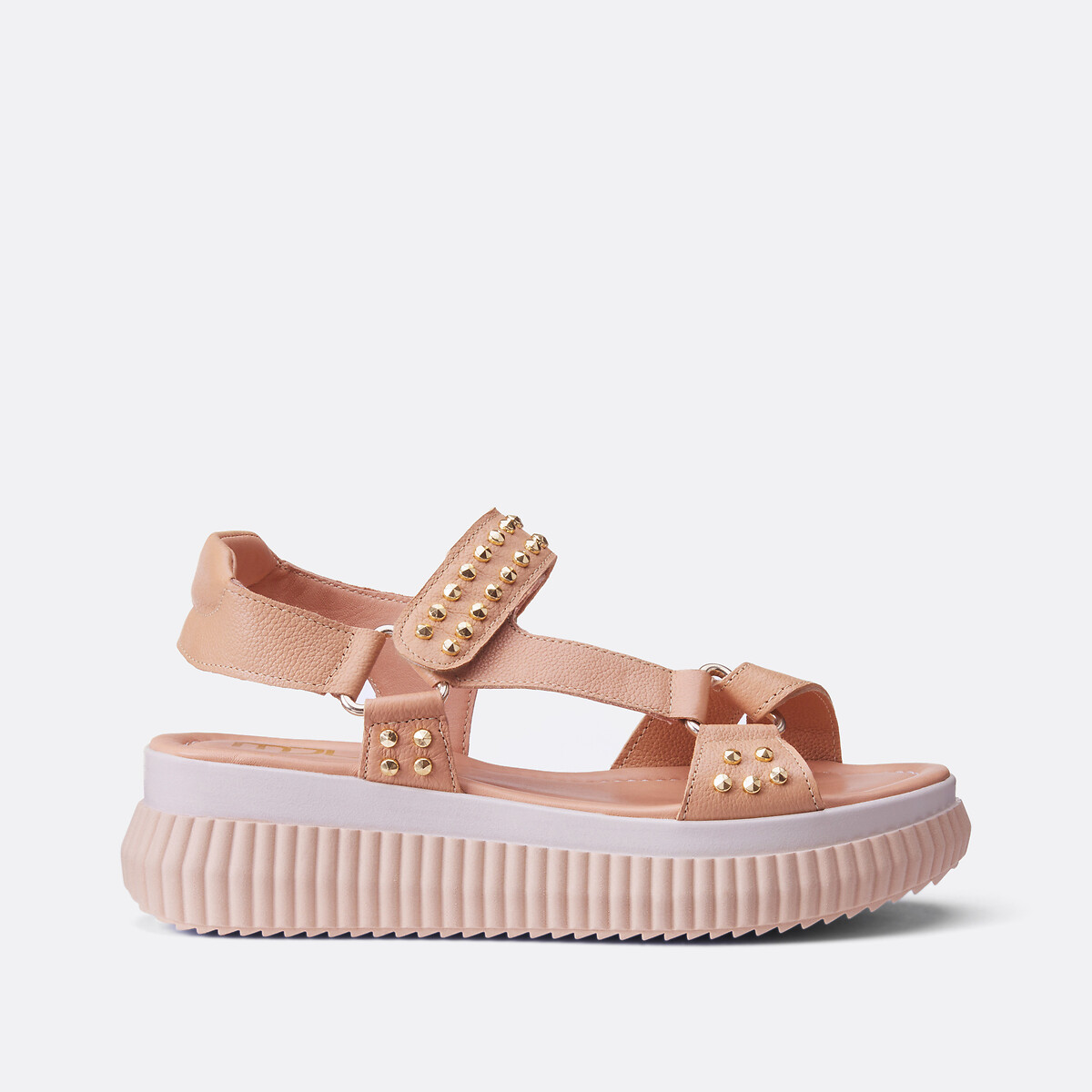 Leather Platform Sandals camel, MJUS