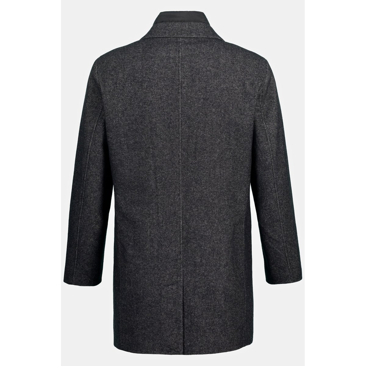 Manteau en laine mélangée noir, JP1880