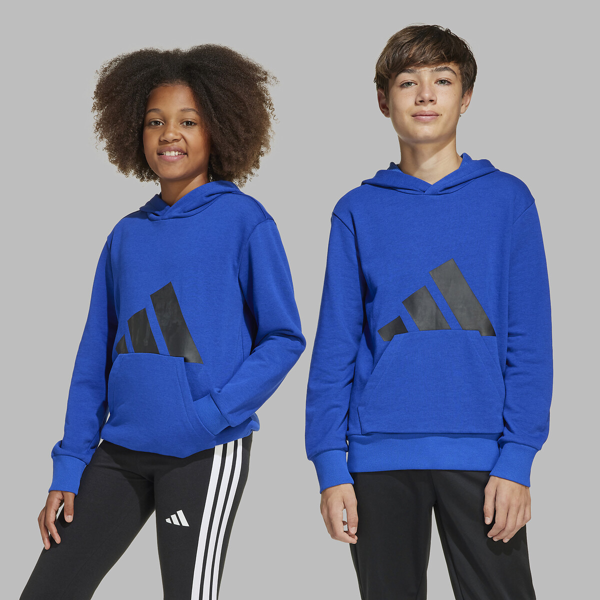 Hoodie blue, ADIDAS SPORTSWEAR
