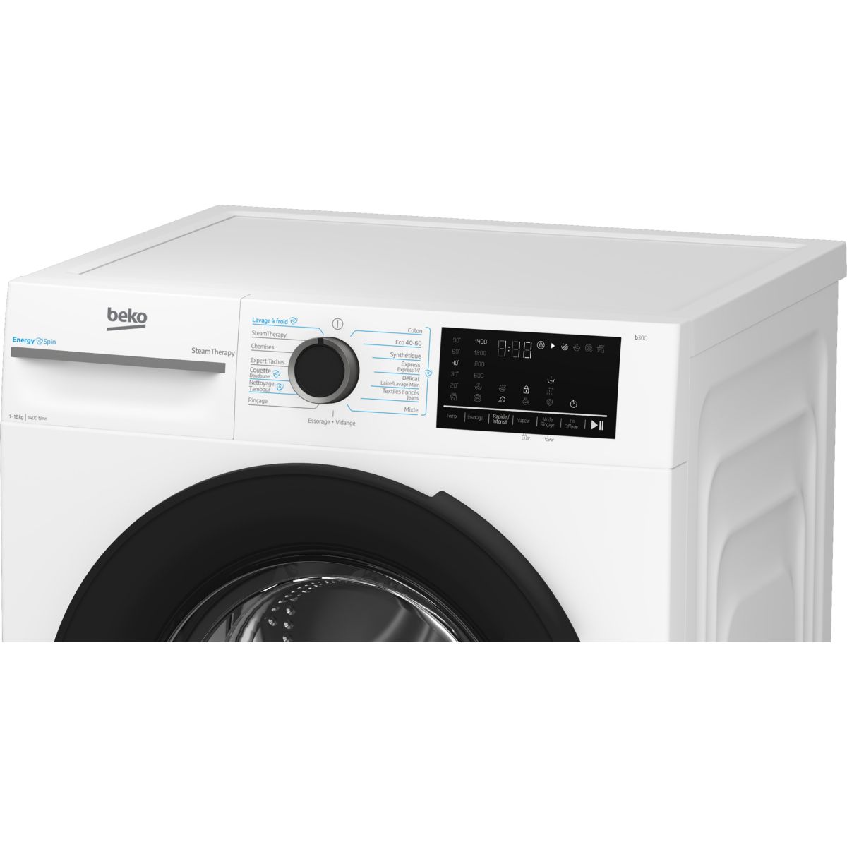 Lave linge hublot BM3WFT412411B couleur unique, BEKO