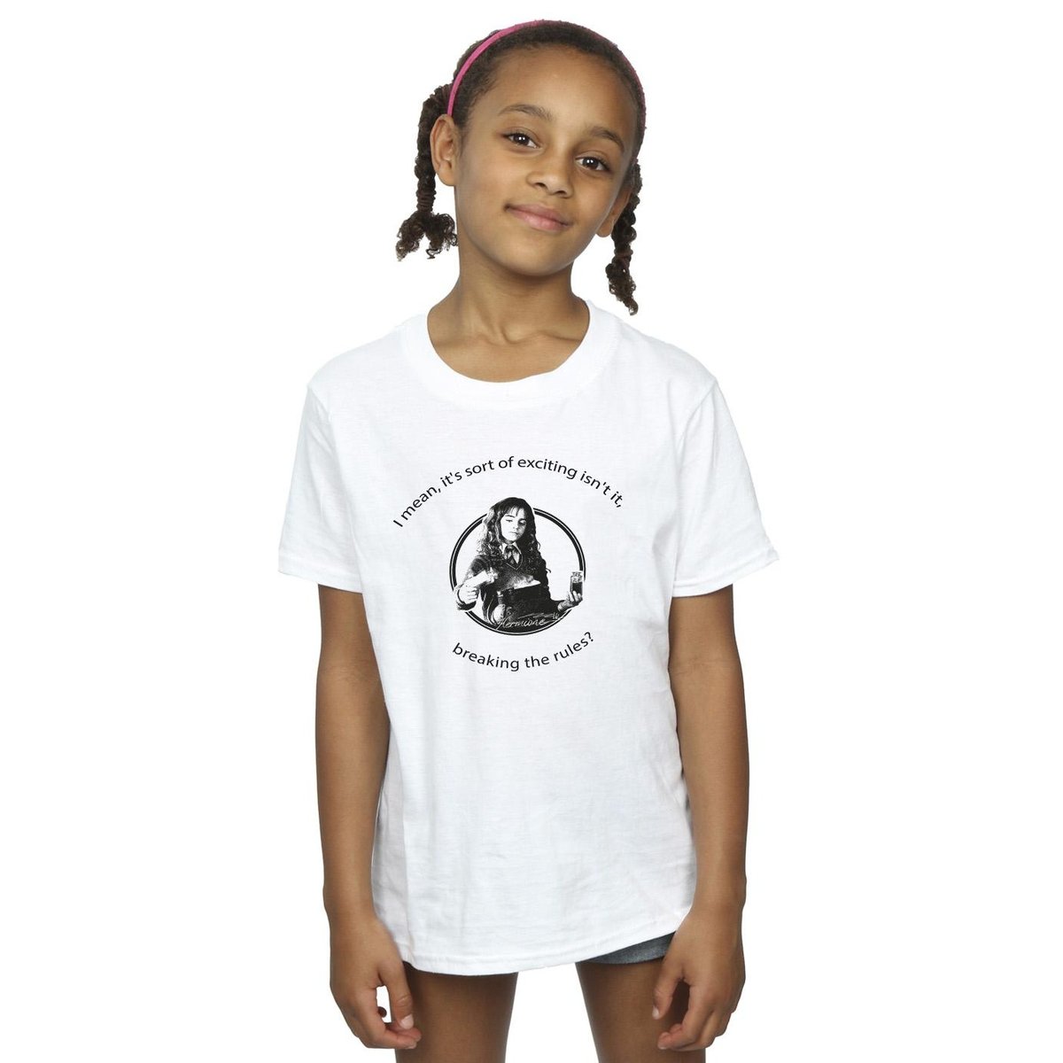 T-shirt BREAKING THE RULES blanc, HARRY POTTER