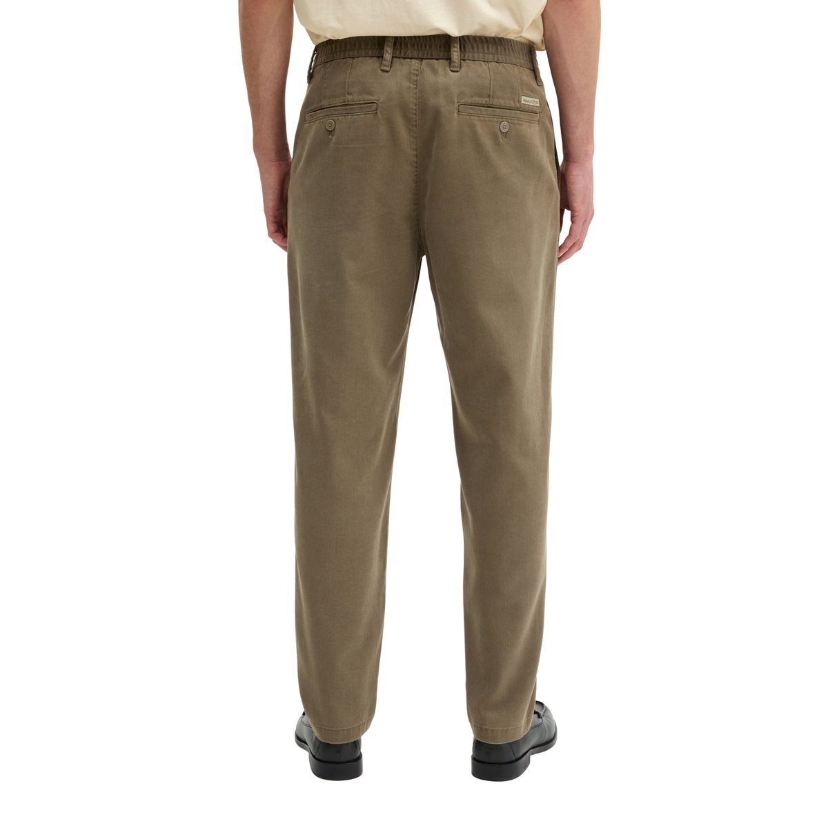Chino modèle Belsbo Jogger relaxed en TENCEL™Lyocell et coton bio marron, MARC O'POLO
