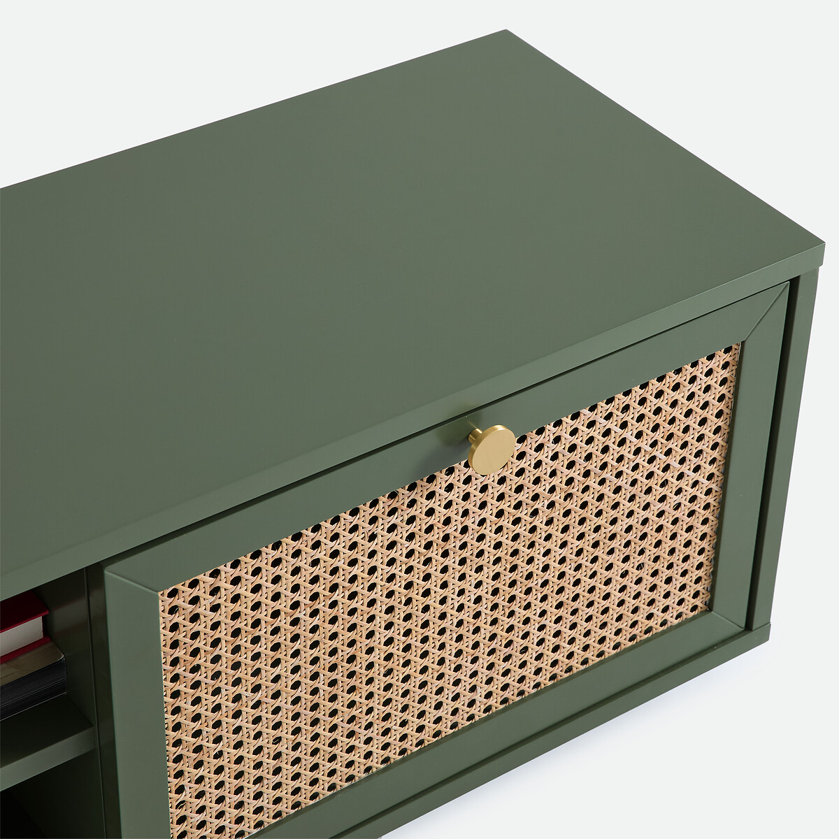 Mesa de TV Hifi 2 portas, 2 nichos, Paola caqui, LA REDOUTE INTERIEURS