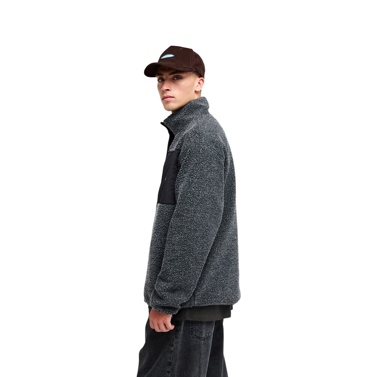 Polaire zippée en sherpa URBAN STORM REVERSIBLE noir black, QUIKSILVER